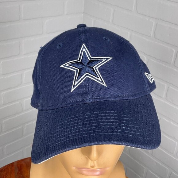 New Era 9Twenty NFL Hat Blue White Adult Dallas Cowboys Stitch Star Core‎ Shore - Picture 2 of 7